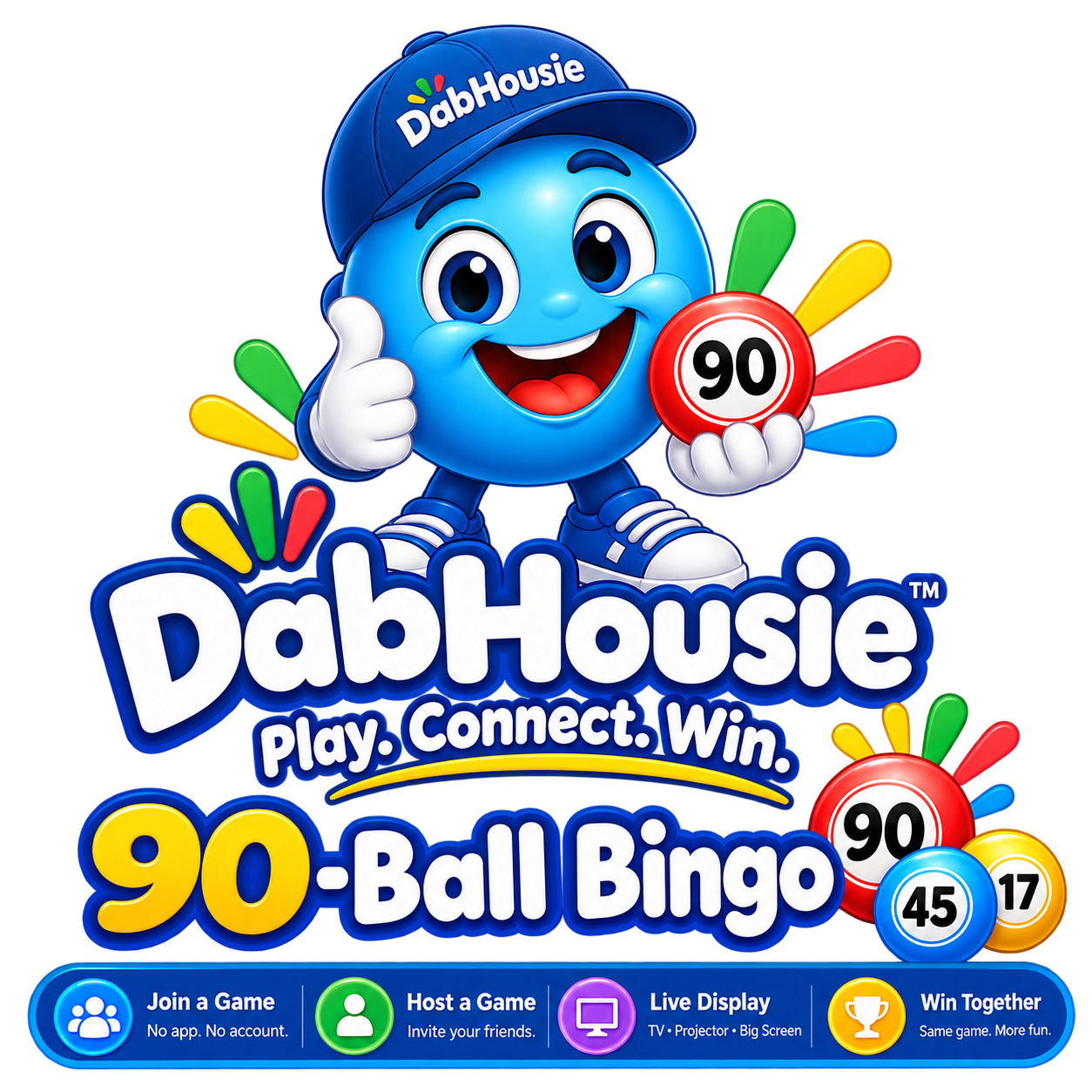 DabHousie Mascot & 90-Ball Tambola Engine